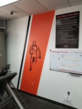 Male Track Runner Metal Wall Decor and Wall Art Sculpture