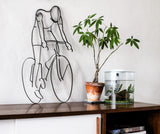 Bicyclist Rider Metal Wall Decor and Wall Sculpture