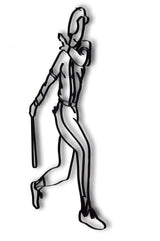 Baseball Player Metal Wall Decor