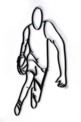 Basketball Metal Wall Decor and Basketball Player Wall Art