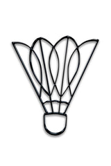 Metal Badminton wall art