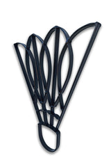 Badminton birdie metal art
