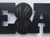 Baseball Word Metal Sign