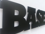 Baseball Word Metal Sign