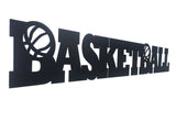 Basketball Word Metal Sign
