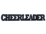 Cheerleader Word Metal Sign