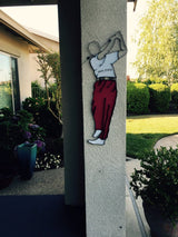 Personalized male golfer metal wall decor