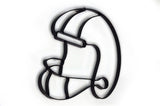 Football Helmet Metal Decor
