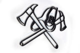 Firefighter Symbol Metal Wall Decor