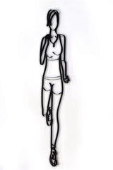 Female Runner Metal Wall Decor and Running Wall Art