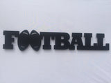 Football Word Metal Sign