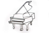 Grand Piano Metal Wall Decor and Music Wall Art