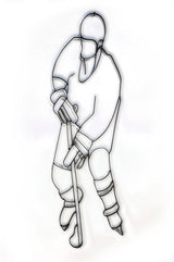 Hockey Metal Wall Decor and Wall Art Sculpture