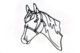 Horse Head Metal Wall Decor and Wall Art Sculpture