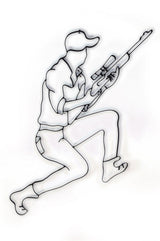 Hunter Metal Wall Decor and Wall Art Sculpture