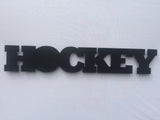 Hockey Word Metal Sign
