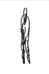 Side view of metal Hockey wall art and decor, male player