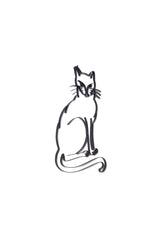 Side view of a Cat or Kitten metal wall art and decor