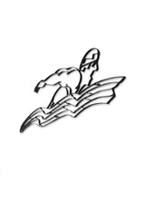 Side view of Metal Swimming wall art and decor, male swimmer