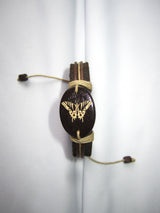 leather butterfly bracelet