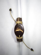 leather dolphin bracelet