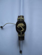 leather tree of life bracelet