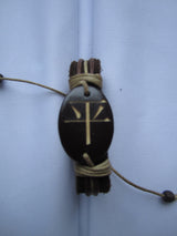 leather peace character bracelet Chinese