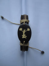 leather cheerleader bracelet