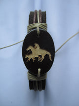 Roping Cowboy Leather Bracelet