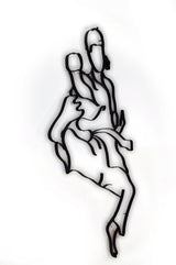 Martial Arts Metal Wall Decor and Wall Art Sculpture