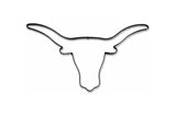 Metal Longhorn metal wall art and decor