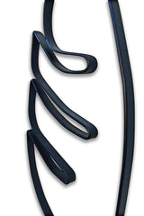 Monstera metal wall decor close-up view