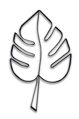 metal Monstera wall art
