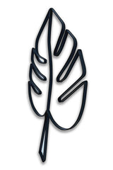 Monstera metal art side view