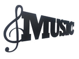 Music Word Metal Sign