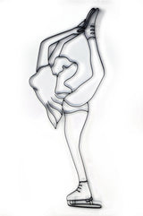 Figure Skating Metal Wall Decor and Ice Skating Art