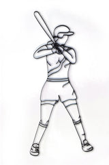 Softball Metal Wall Decor and Wall Art Sculpture
