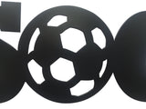 Soccer Word Metal Sign