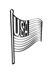 USA Flag Metal Wall Decor and Wall Art Sculpture