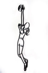 Volleyball Metal Wall Decor and Wall Art Sculpture