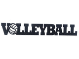 Volleyball Word Metal Sign