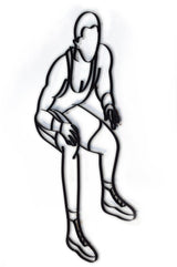 Wrestling Metal Wall Decor and Sculpture