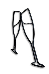 Wineglasses Toasting wall décor