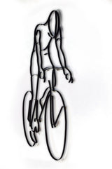 Bicyclist Rider Metal Wall Decor and Wall Sculpture