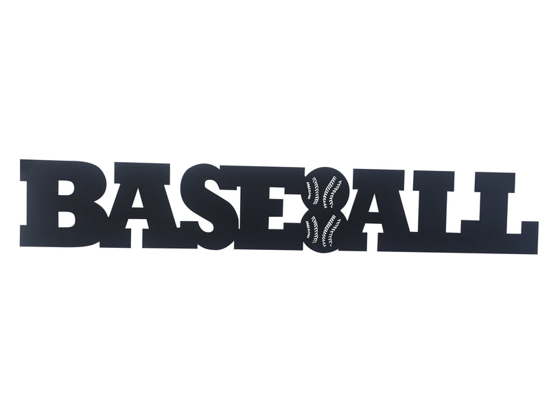 Baseball Word Metal Sign