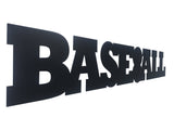 Baseball Word Metal Sign