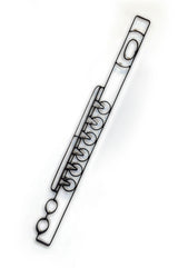 Flute Metal Wall Decor and Music Wall Art