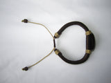 Tribal Cross Leather Bracelet