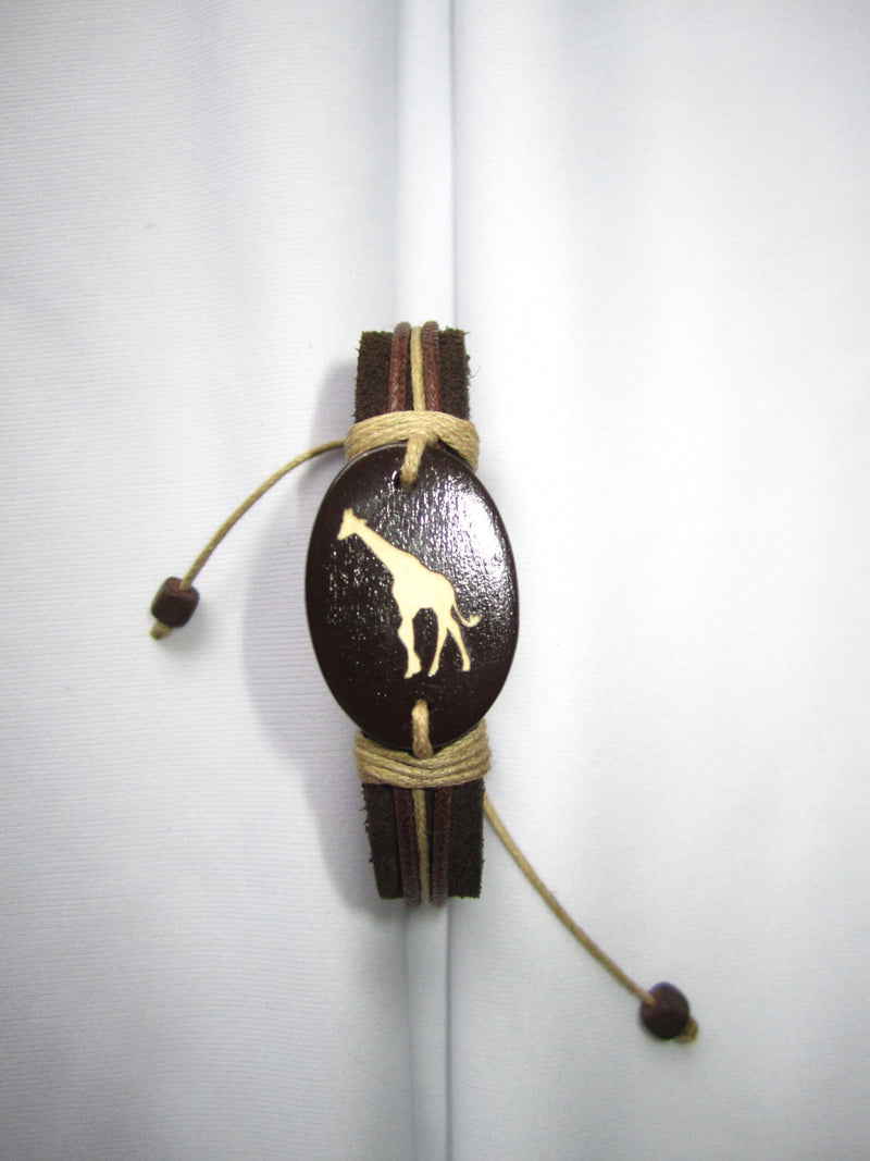 leather giraffe bracelet