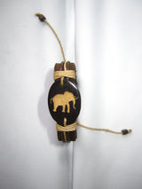 leather elephant bracelet